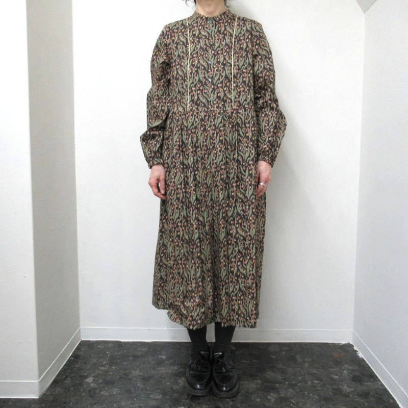 J.Sloane LIBERTYバンドカラーワンピース /BK4 【日本製】